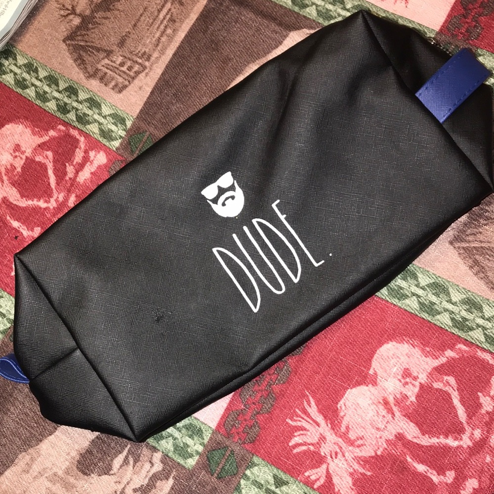RAE DUNN Black Toiletry Bag for Men